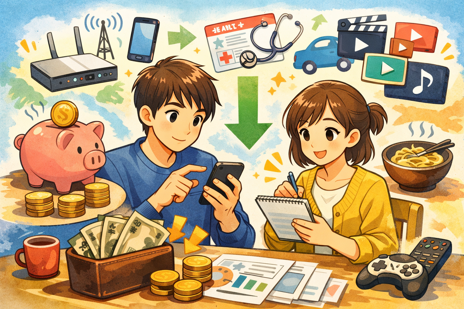 固定費を月1万円下げる方法って？通信・保険・サブスク見直しで賢く節約できる？