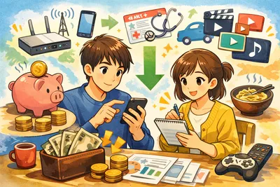 固定費を月1万円下げる方法って？通信・保険・サブスク見直しで賢く節約できる？