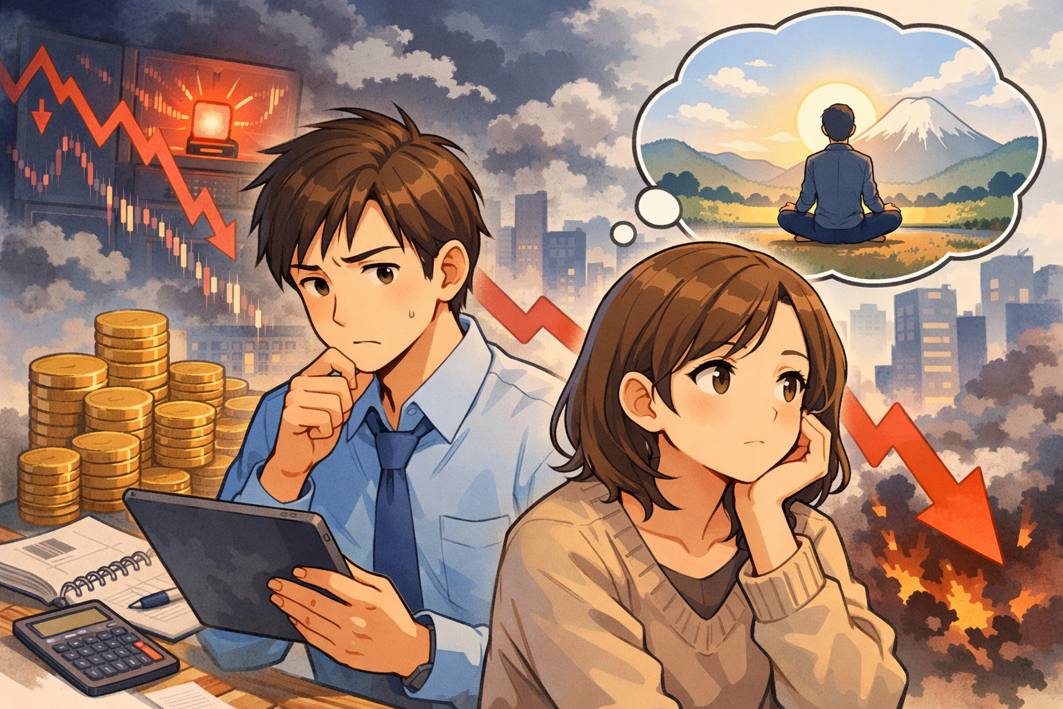 つみたて投資の暴落時どうする?整え目線の考え方って何?