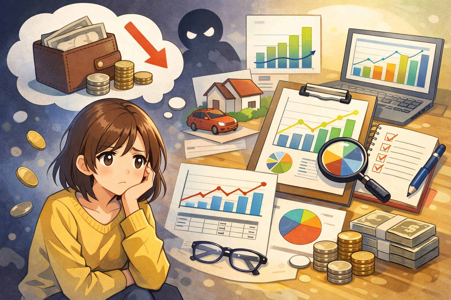 お金の不安が消えない理由|数字で可視化する方法って何?