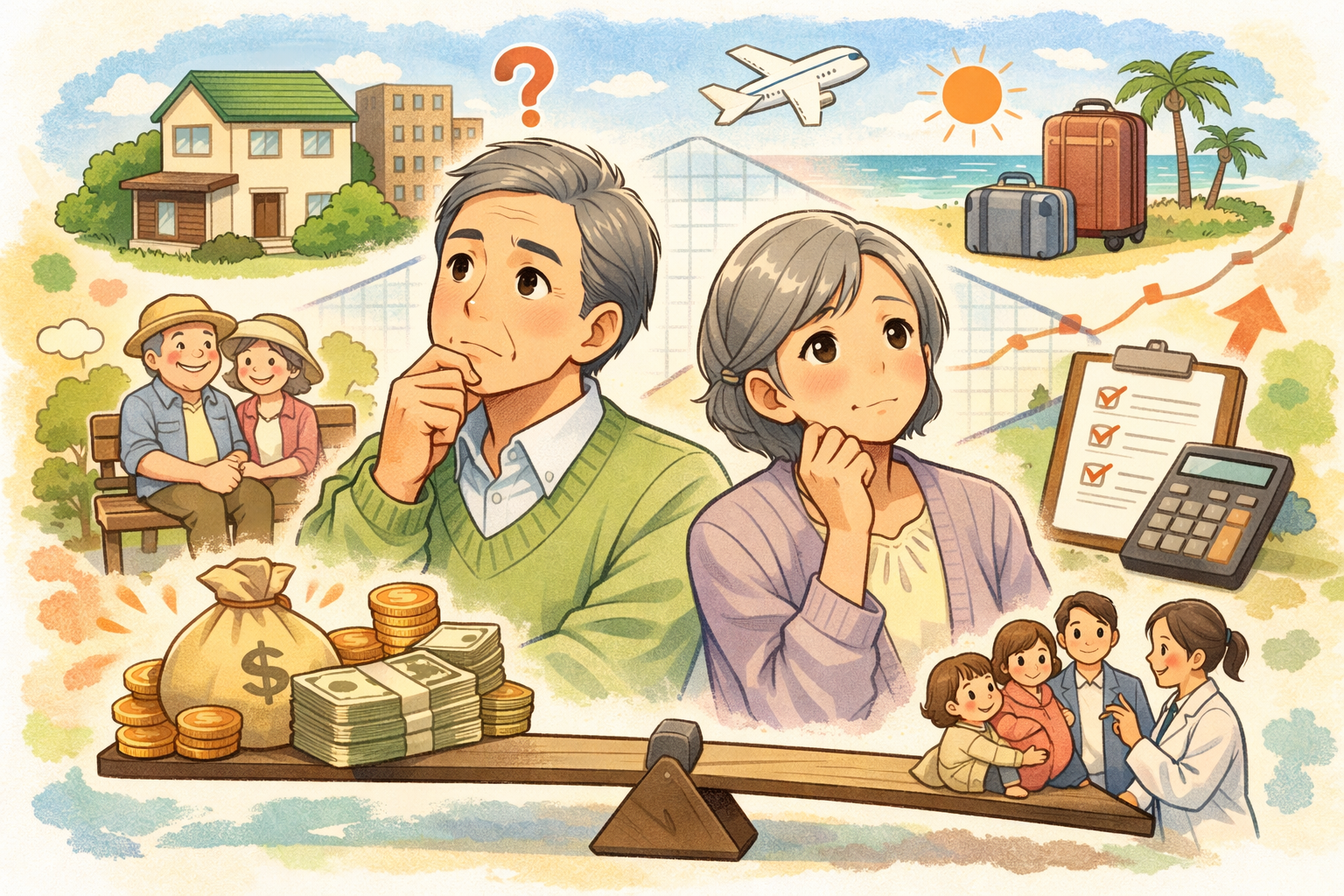 老後資金の目安は「約2,000万円から3,500万円」がポイントなんですね