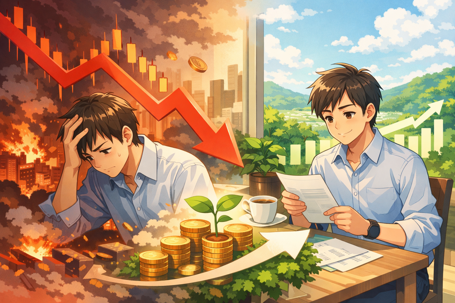 つみたて投資の暴落時は、冷静に長期視点で積立を継続するのが大切なんですね