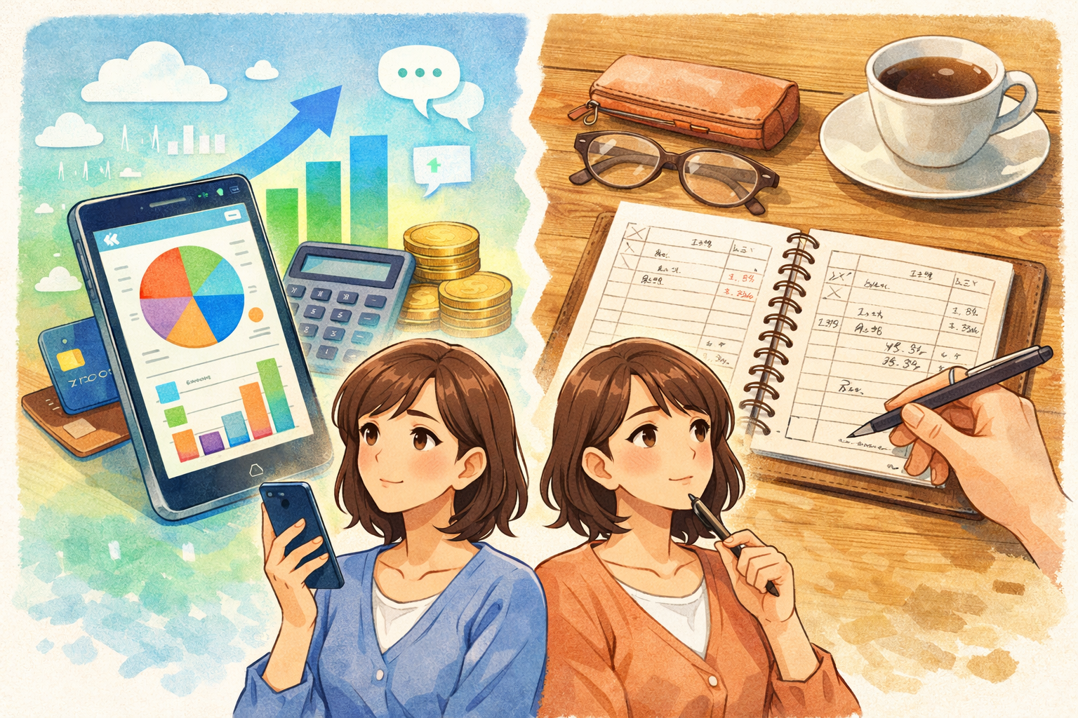 40代の家計簿はアプリと手書き、結局どちらを選ぶのが最適なのでしょうか?