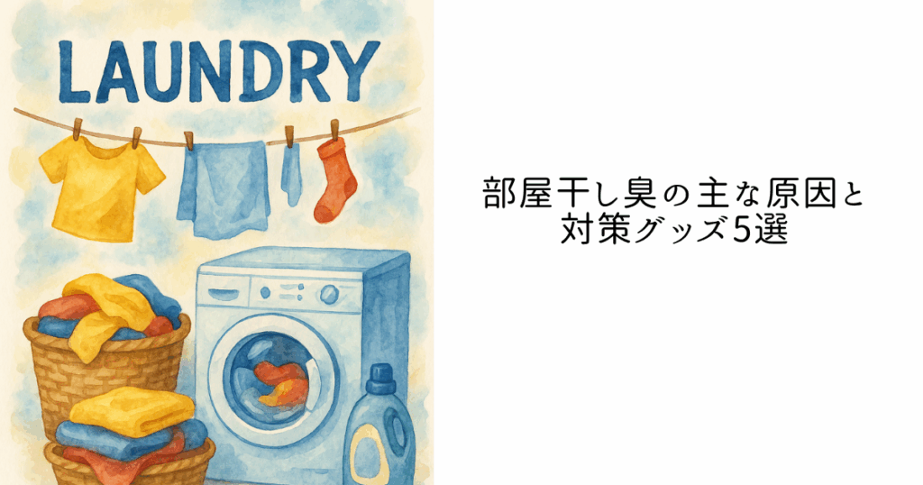 部屋干し臭の主な原因と対策グッズ5選