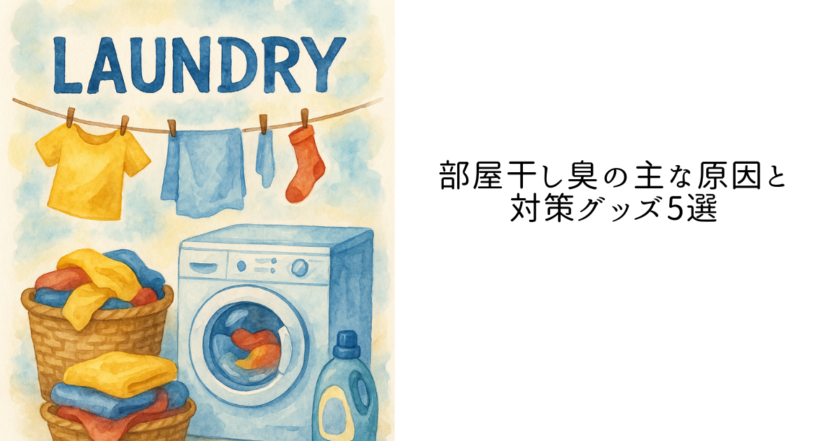 部屋干し臭の主な原因と対策グッズ5選