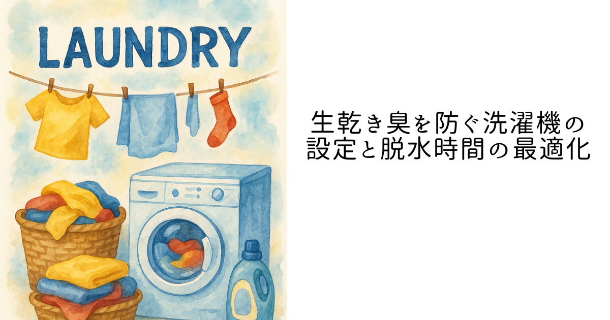 生乾き臭を防ぐ洗濯機の設定と脱水時間の最適化